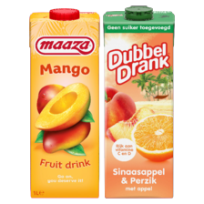 Maaza fruit drink of DubbelDrank